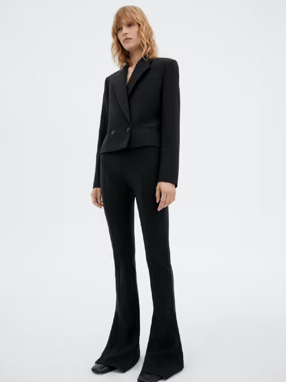 Selection Flared Wool Trousers